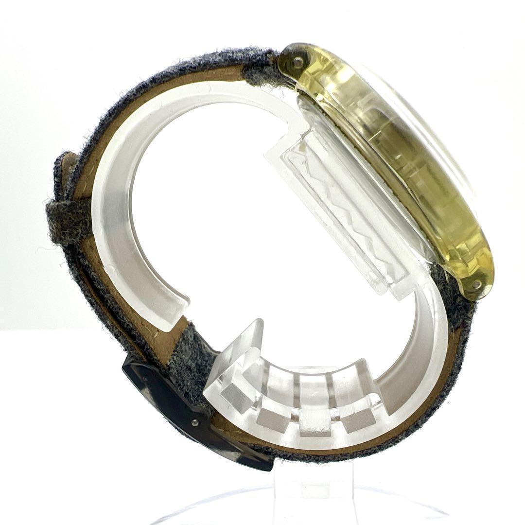 【希少】スウォッチ 自動巻き 23石 裏スケルトン 赤文字盤 腕時計 デイト