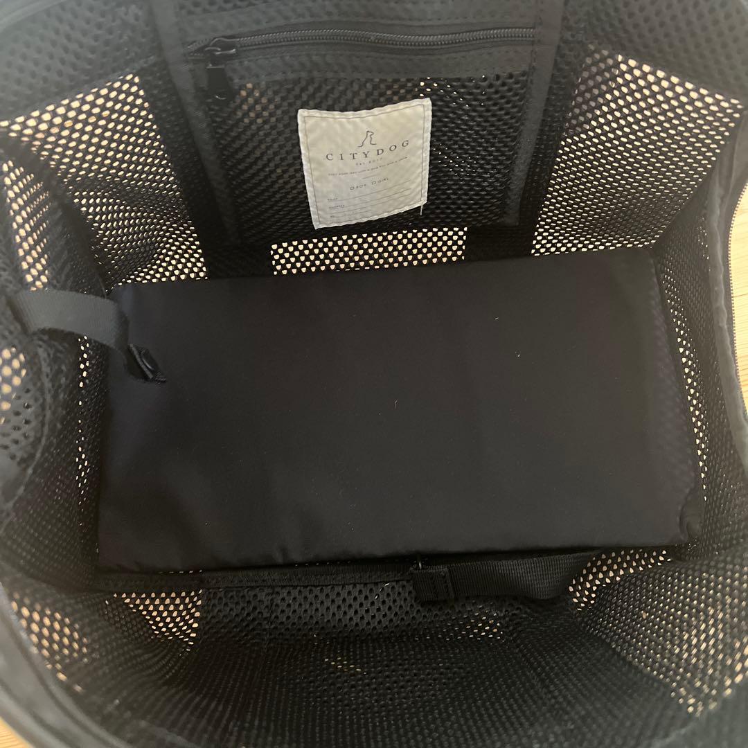 美品citydogシティドッグ/ライトメッシュキャリーSブラック