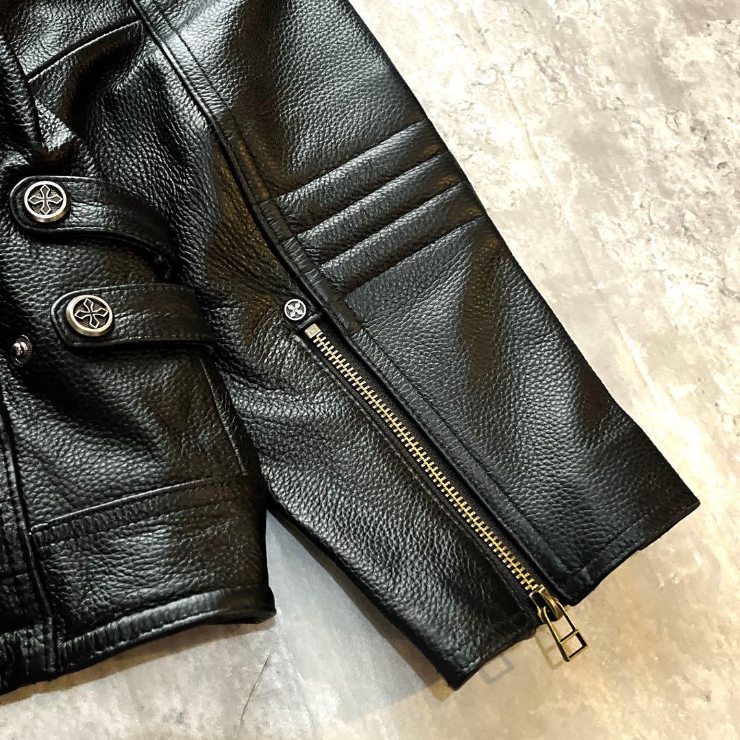 ジャケット・アウター archive skull cow skin leather jkt y2k