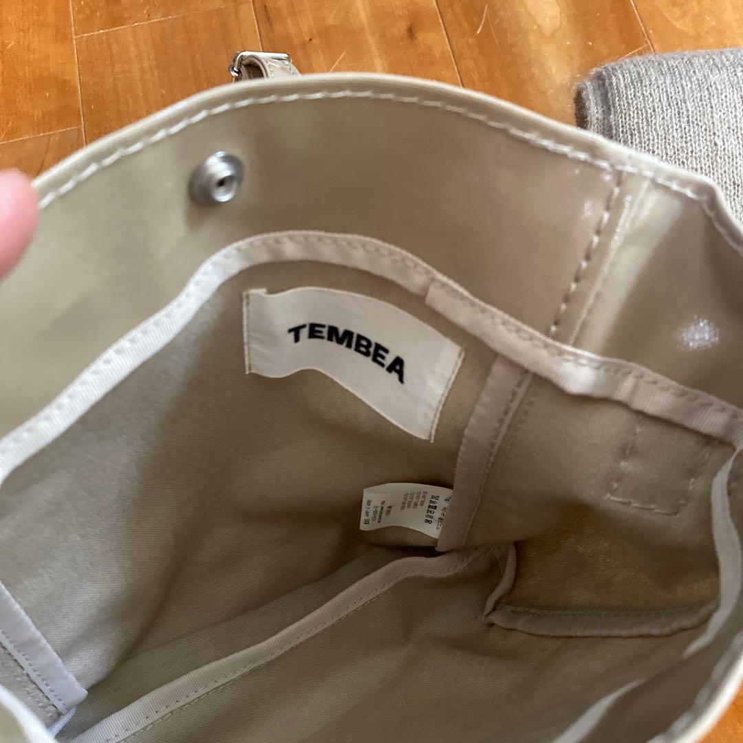 TEMBEA サンドベージュ ショルダーバッグとマフラーのセット