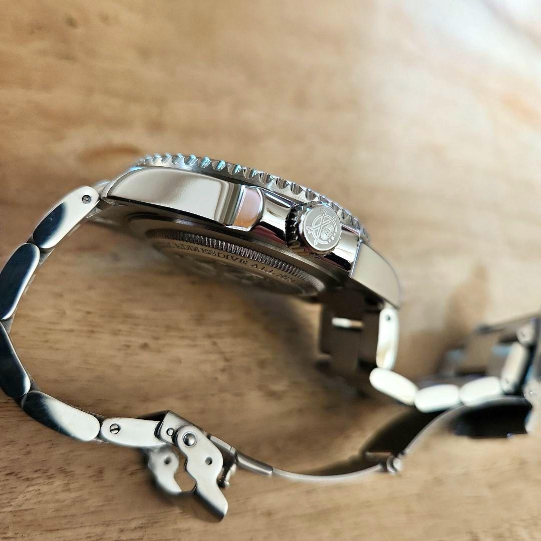 【ADDIESDIVE】ダイバーズ200M【黒】日本製クォーツムーブメント稼働品