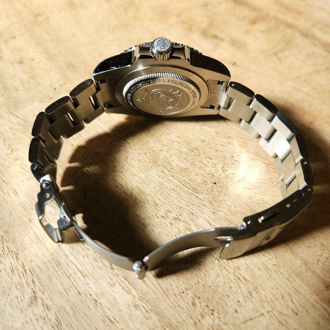 【ADDIESDIVE】ダイバーズ200M【黒】日本製クォーツムーブメント稼働品