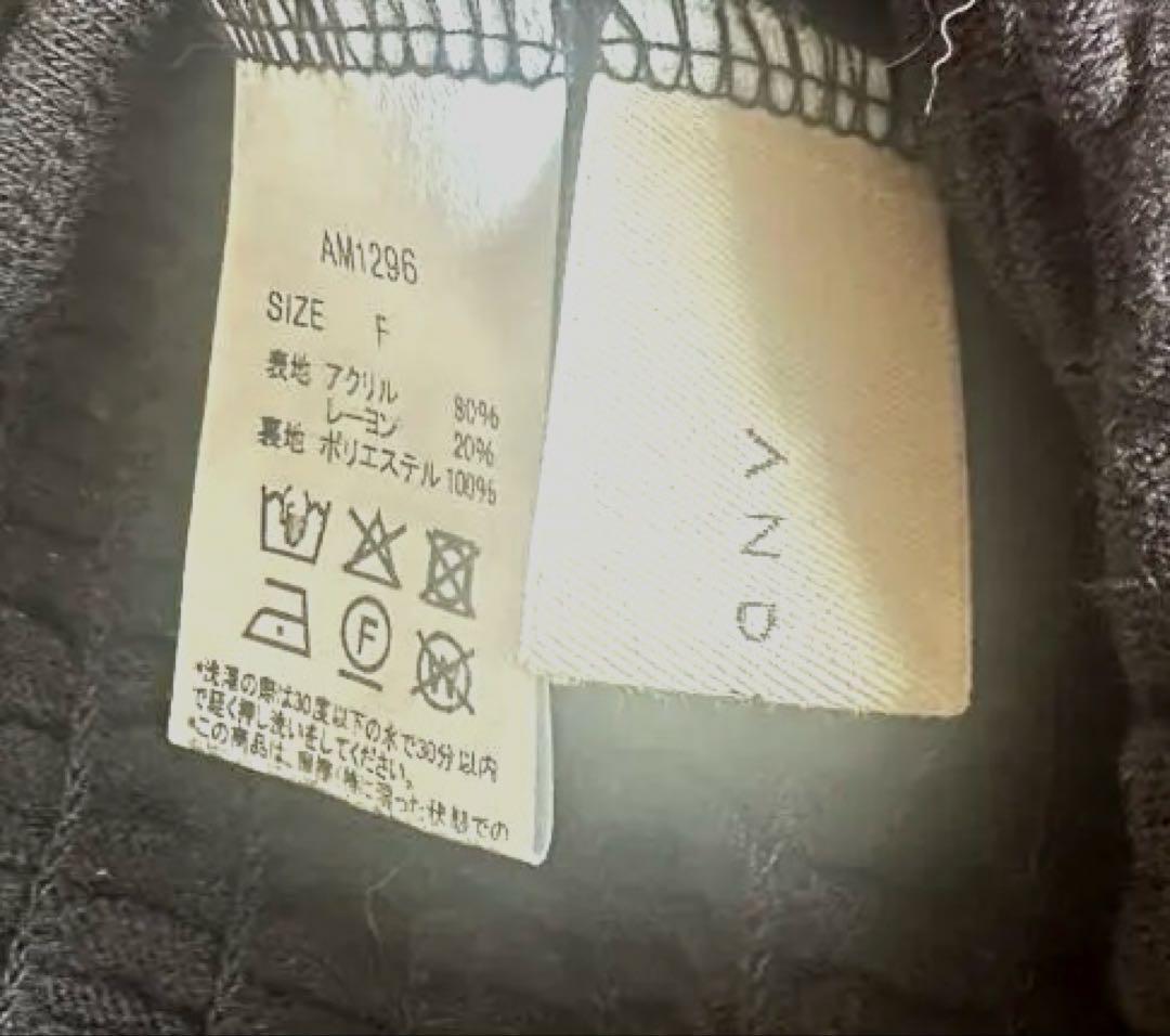 トップス ANDMARY Ami shirring logo tops black