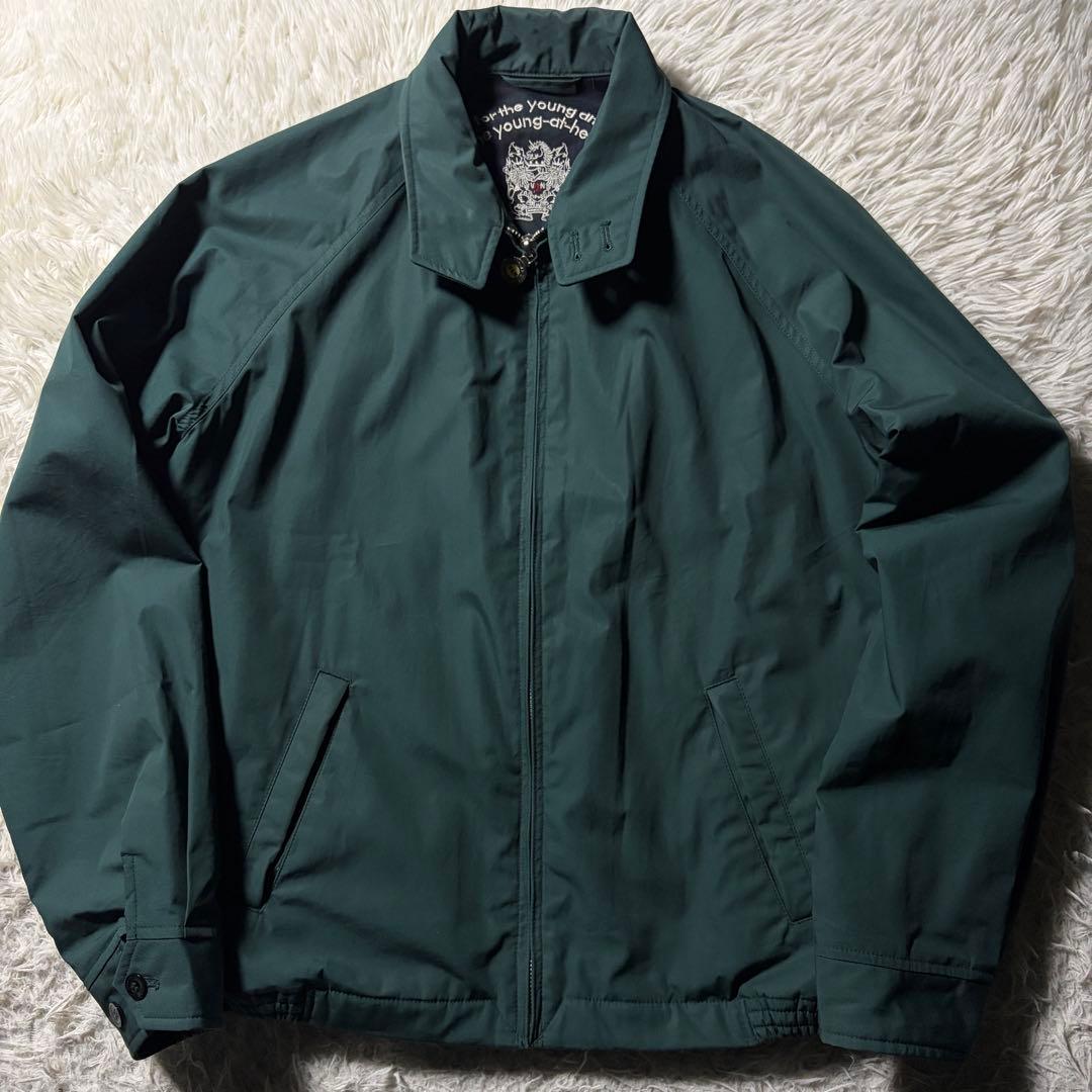 Y*H様 美品■VAN JACKET スウィングトップ　アーチロゴ　刺繍　グリー