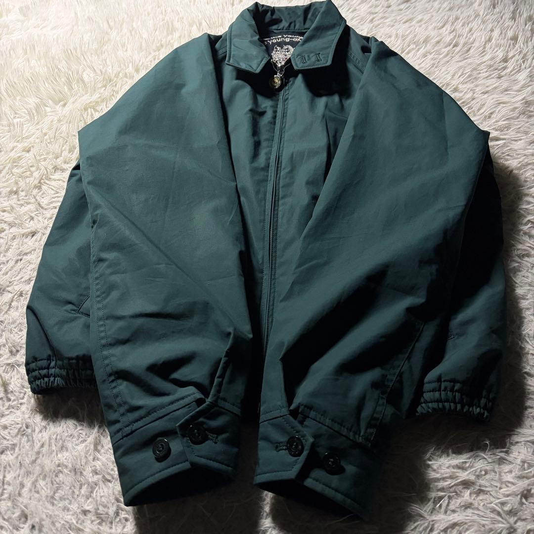 Y*H様 美品■VAN JACKET スウィングトップ　アーチロゴ　刺繍　グリー