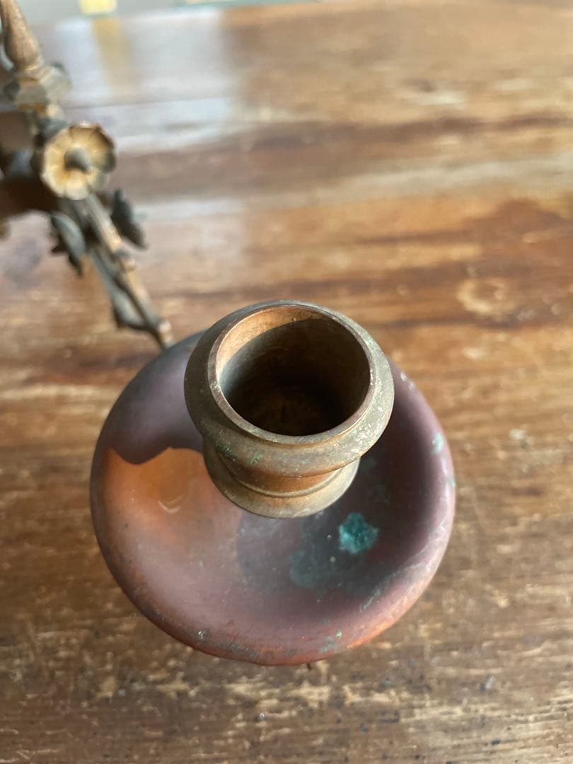 100年以上前 美しい装飾の燭台