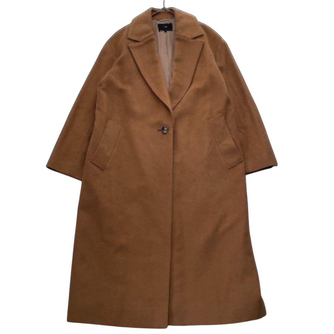 23区 ウール　カシミヤ混 ロングコート キャメル 38サイズ　オンワード樫山
