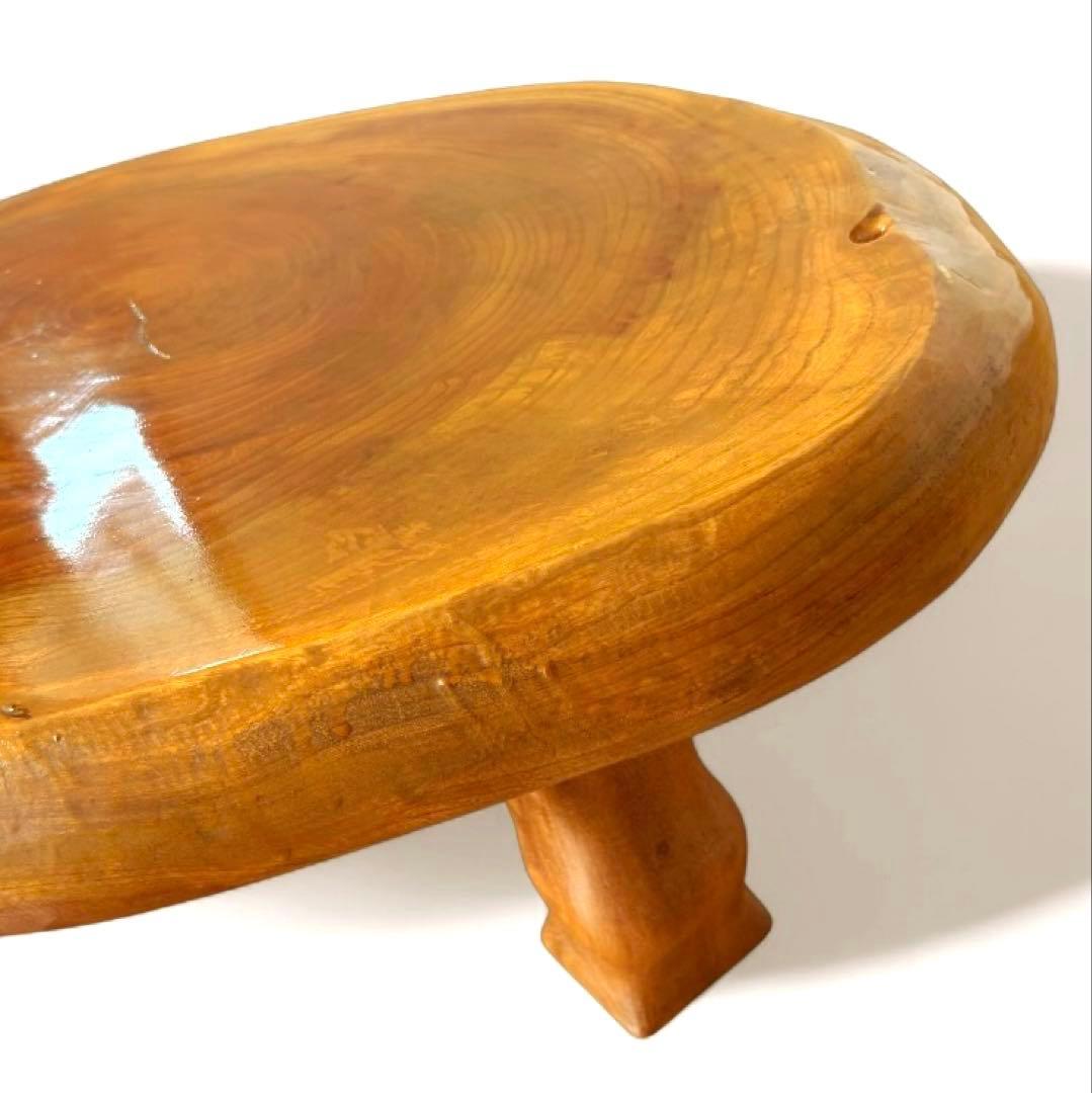 希少✨ 天然木 一枚板 座卓 ローテーブル 昭和レトロ 切株