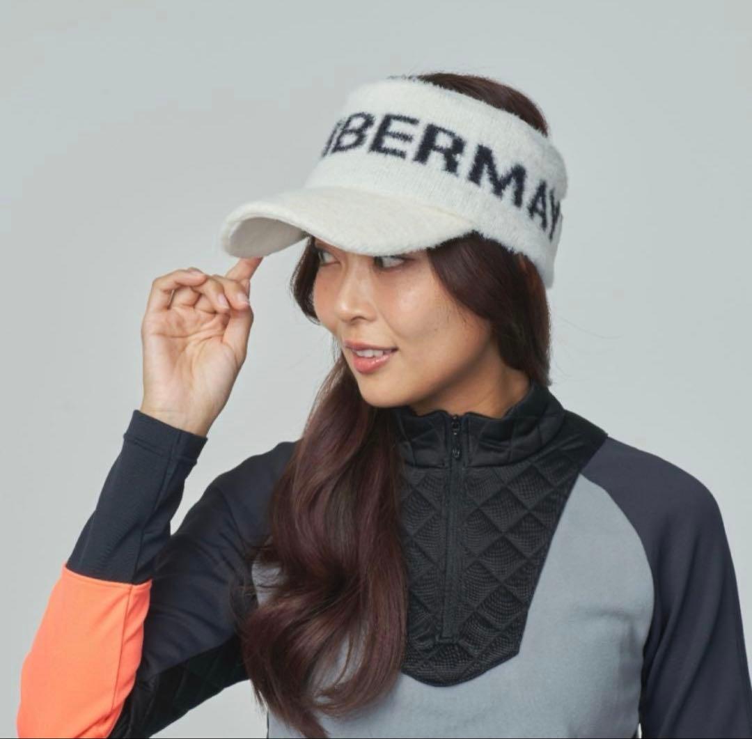 【値下げ】ディッセンバーメイ フロントロゴシャギーニットサンバイザー