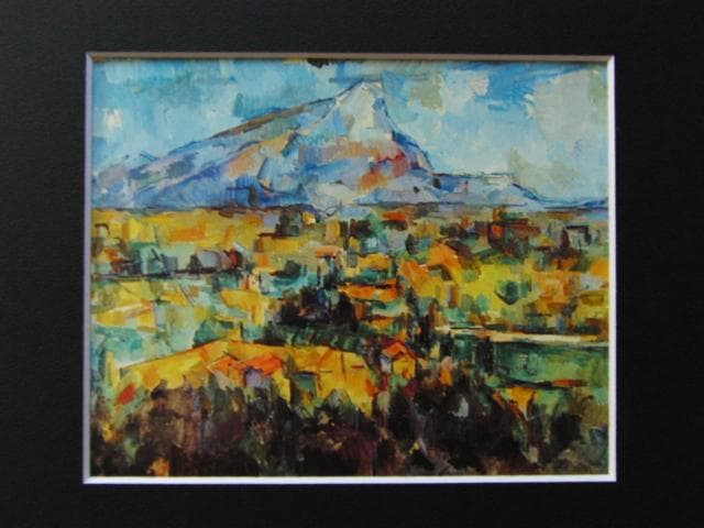 ポール・セザンヌ、【サント・ヴィクトワール山】、希少な画集画より、