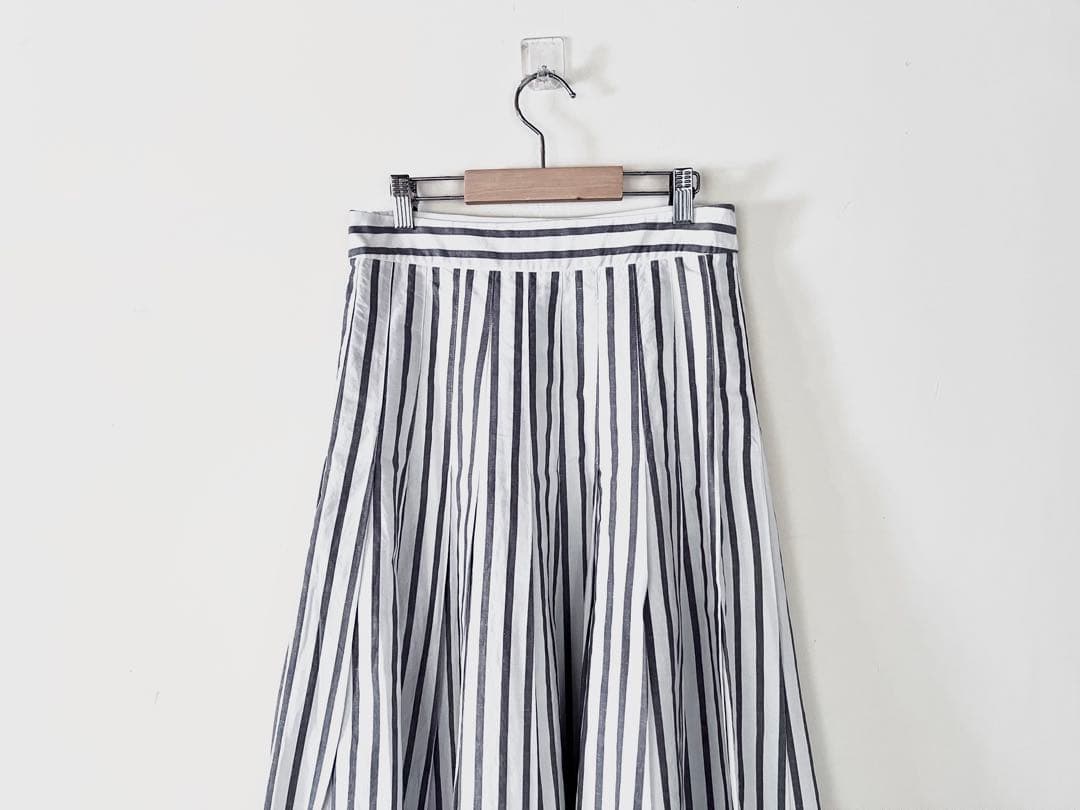 雑誌掲載 マーガレットハウエル ボールドストライプギャザースカート 3.6万