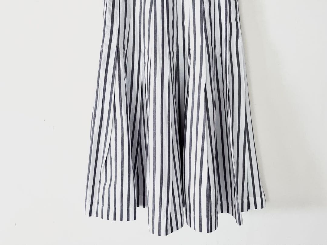 雑誌掲載 マーガレットハウエル ボールドストライプギャザースカート 3.6万