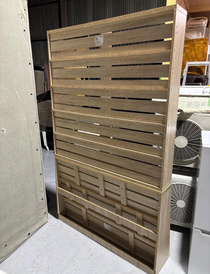 いちご＊即購入OK LOWYA ロウヤ 本棚大容量 スリム おしゃれ 木製