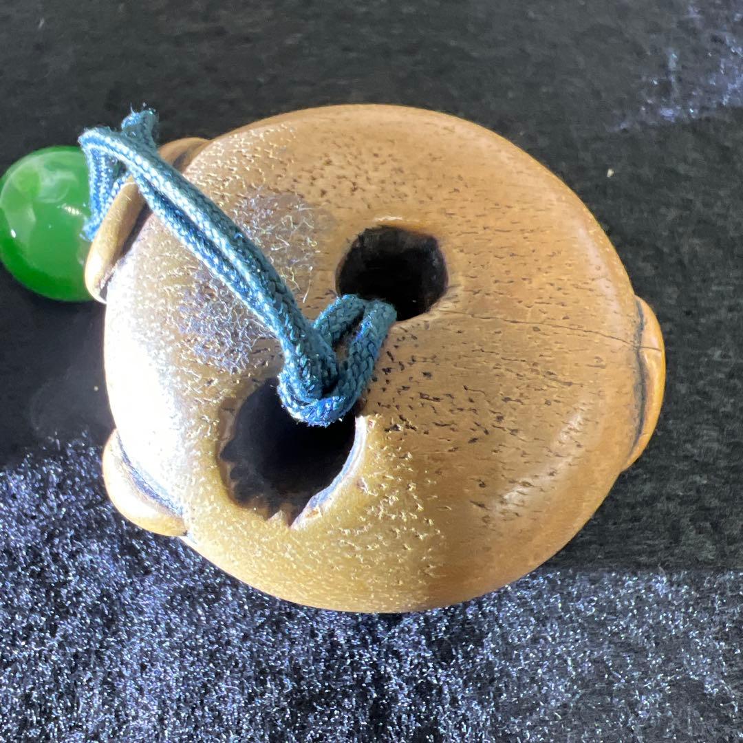 時代　印籠、木彫柿根付　82g 東Y7-1205☆2Fタサチ