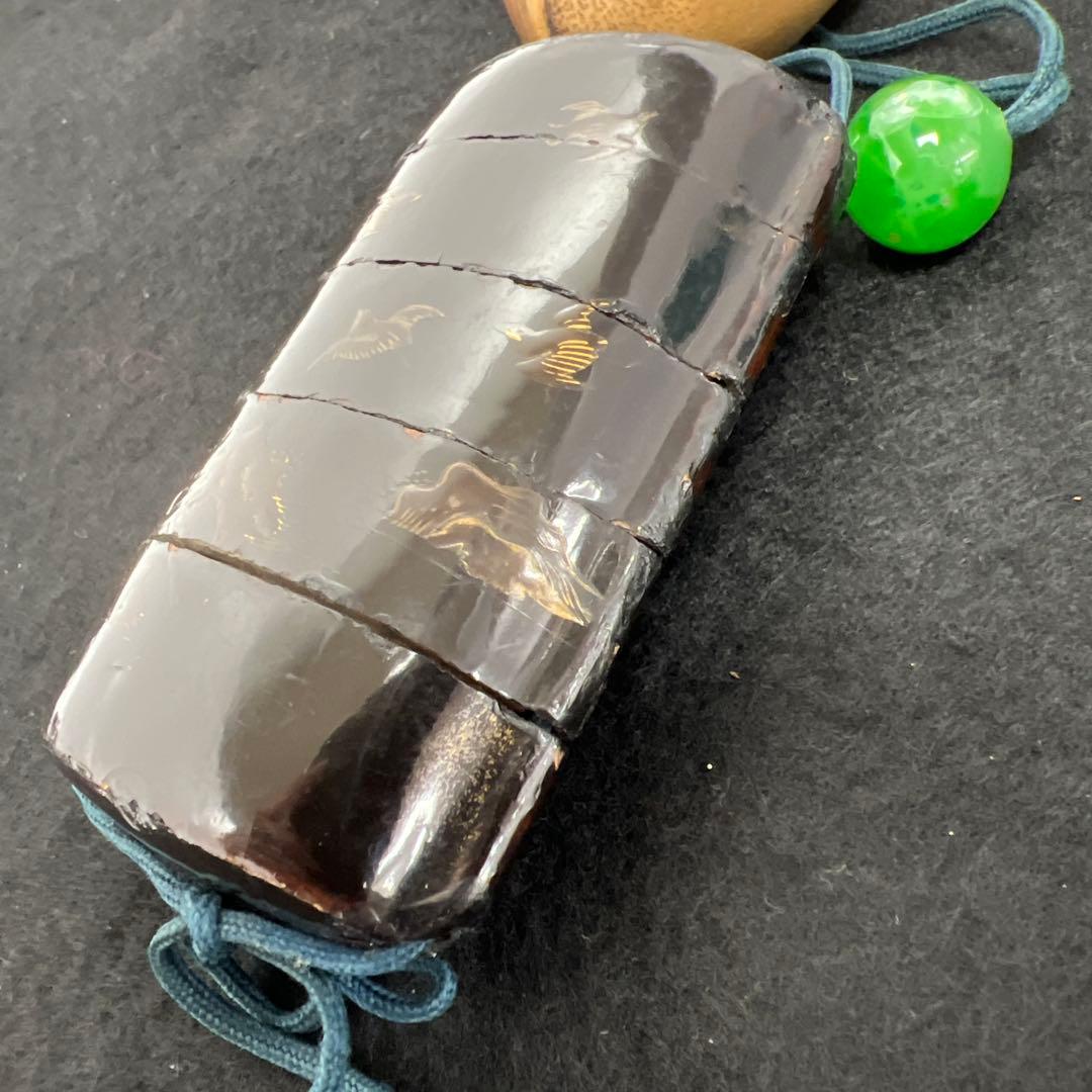 時代　印籠、木彫柿根付　82g 東Y7-1205☆2Fタサチ