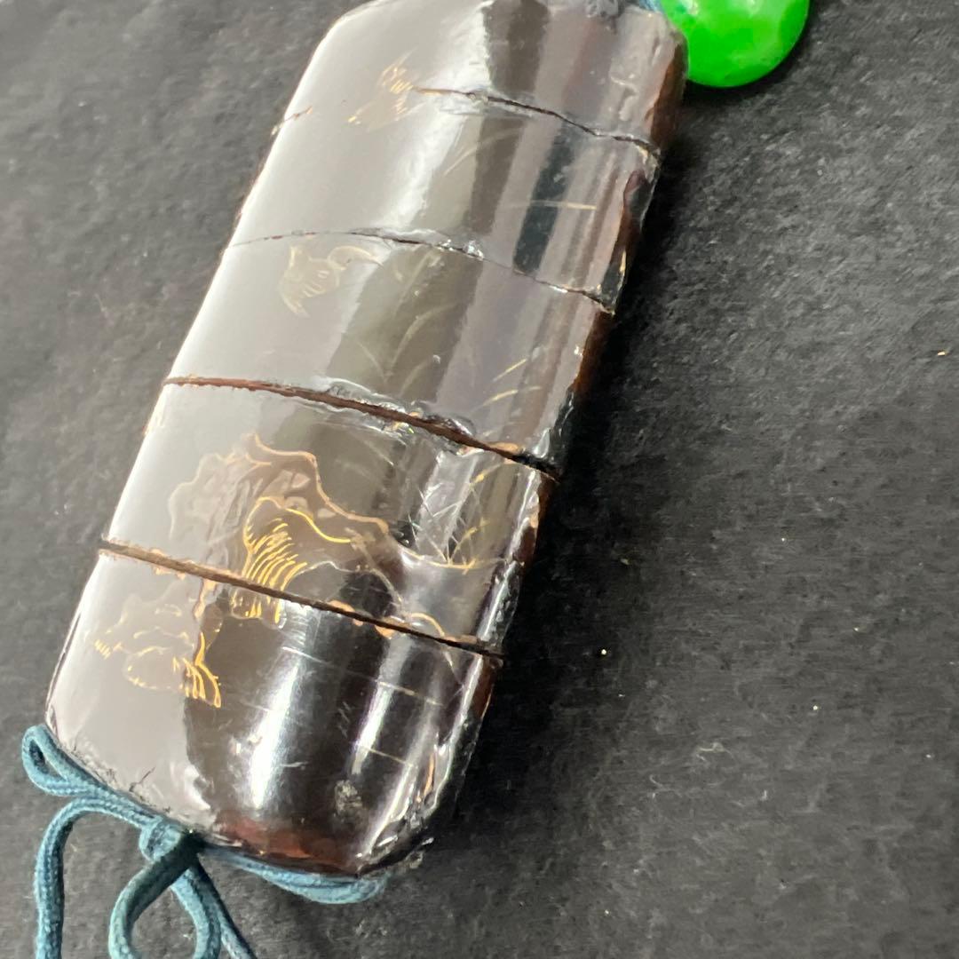 時代　印籠、木彫柿根付　82g 東Y7-1205☆2Fタサチ