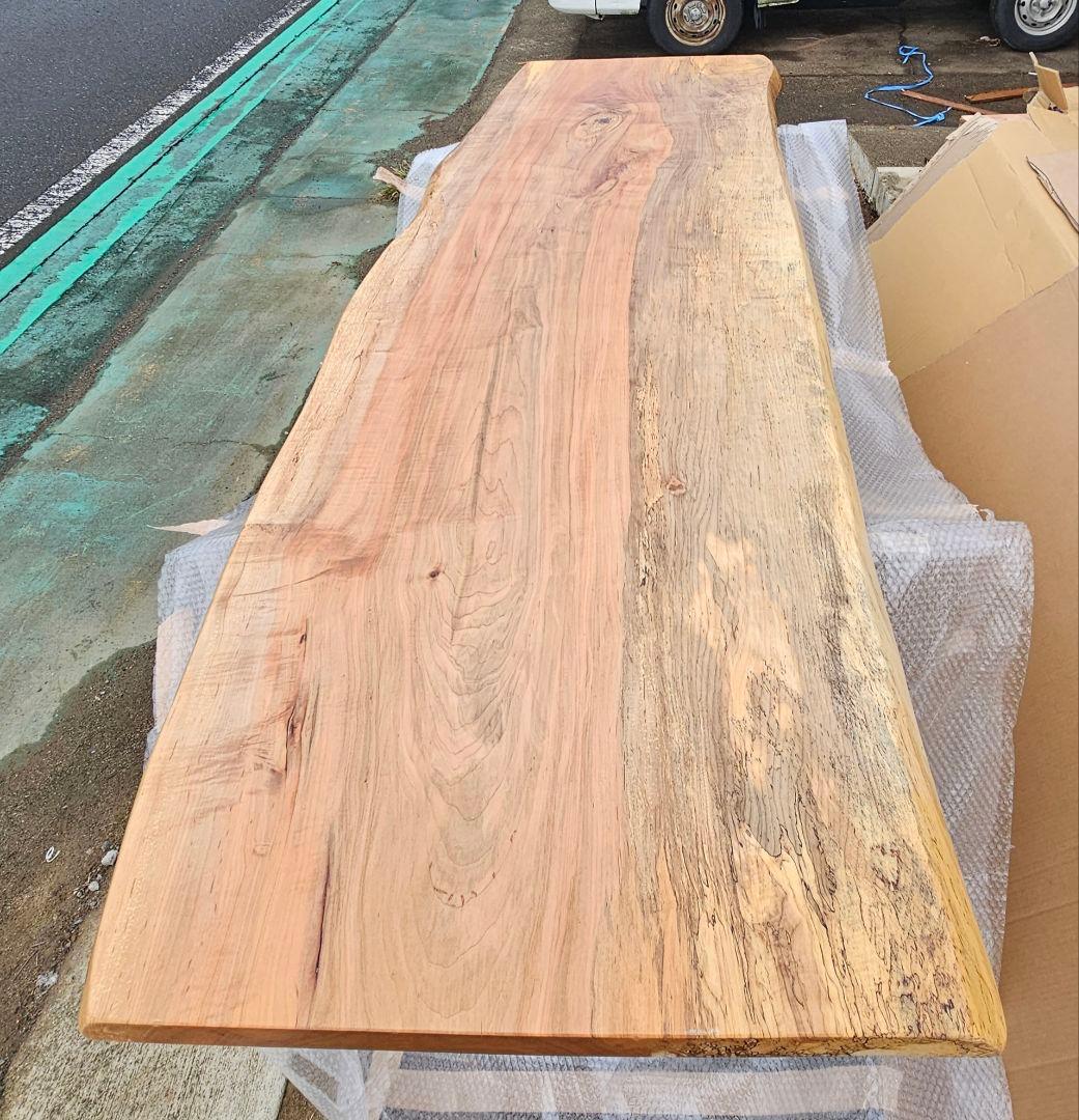 楓　一枚板　ダイニング　テーブル　栃　銘木