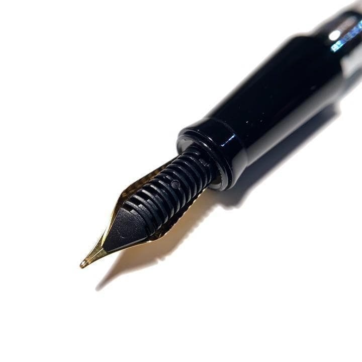 【稀少品】■天然素材 水牛角軸 万年筆 F 細字 Jowoペン先 新品■