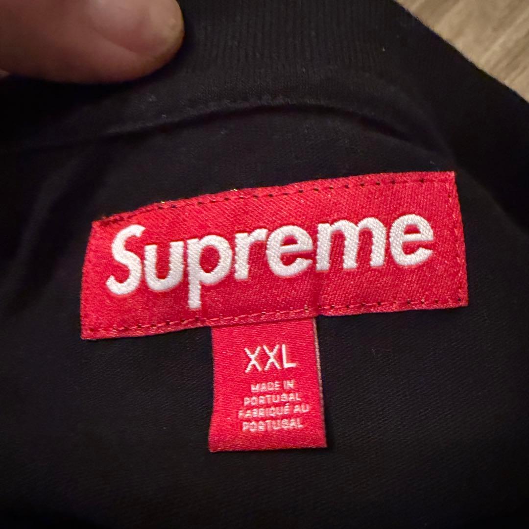 Supreme ブラック Tシャツ XXL