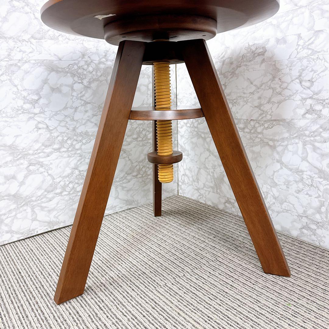 広松木工　ルメ　LUME スピンテーブル　回転式　昇降式