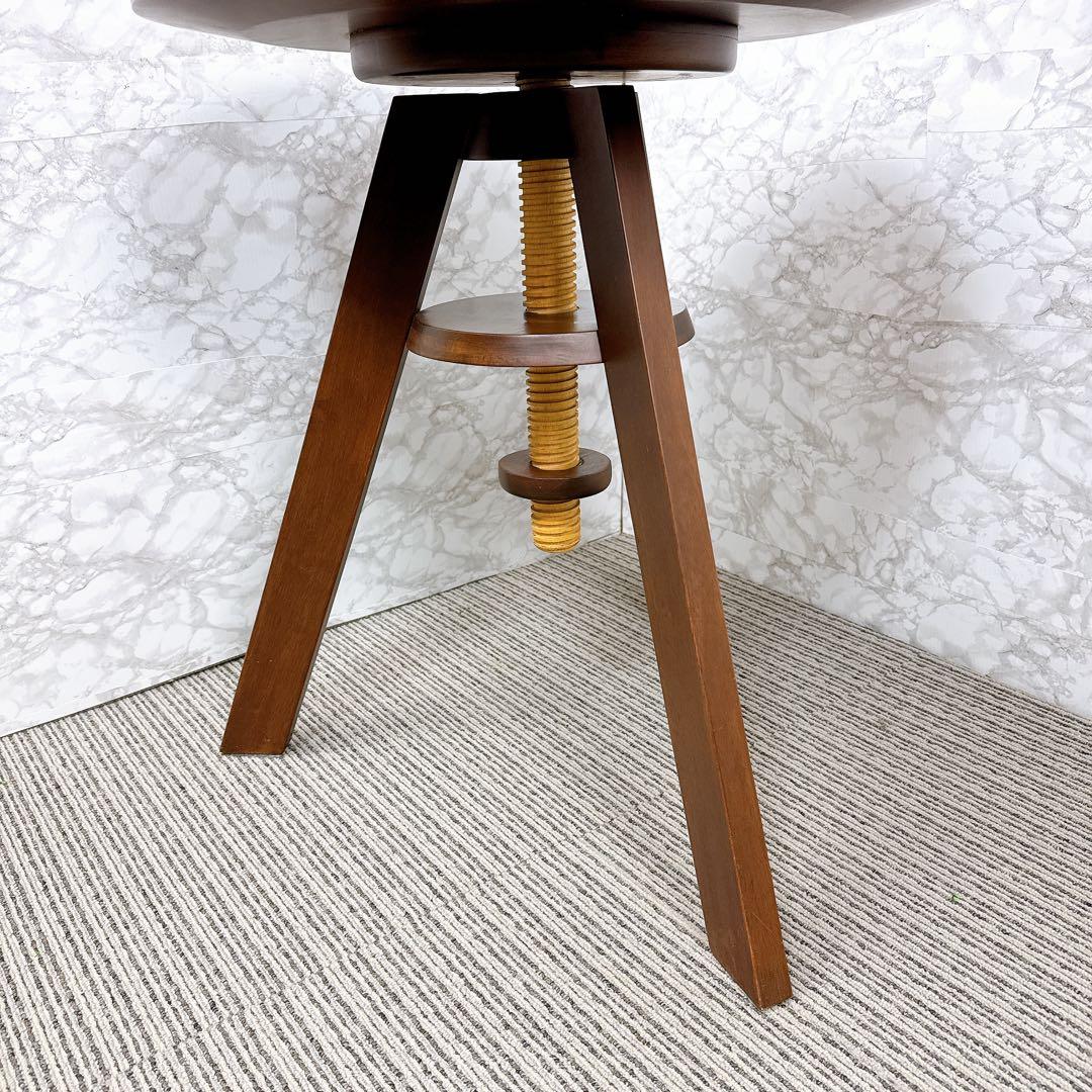 広松木工　ルメ　LUME スピンテーブル　回転式　昇降式