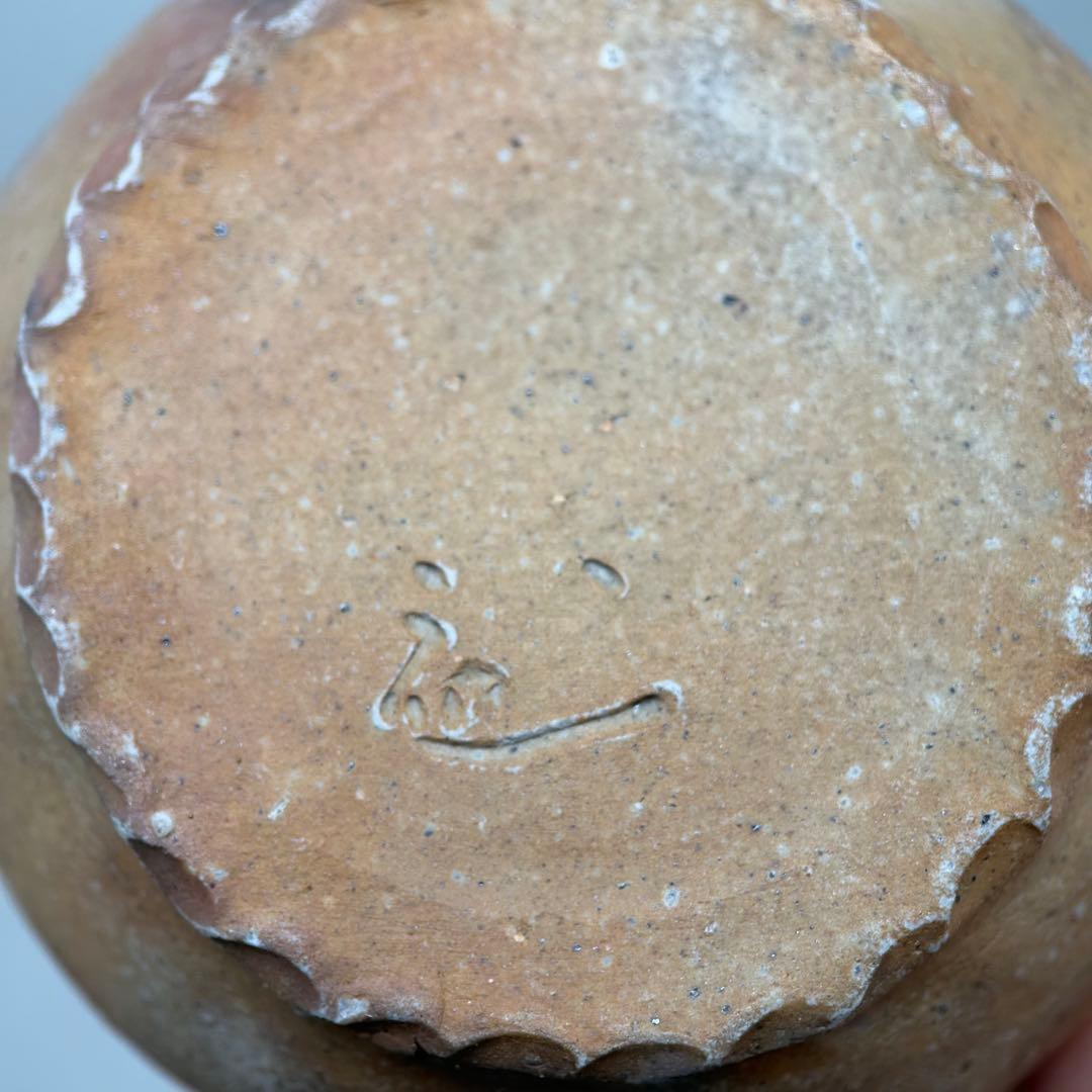 D佐藤苔助 備前焼宝瓶 霊芝手捻り人気作者 急須 共箱 共布 茶注 煎茶 茶道具