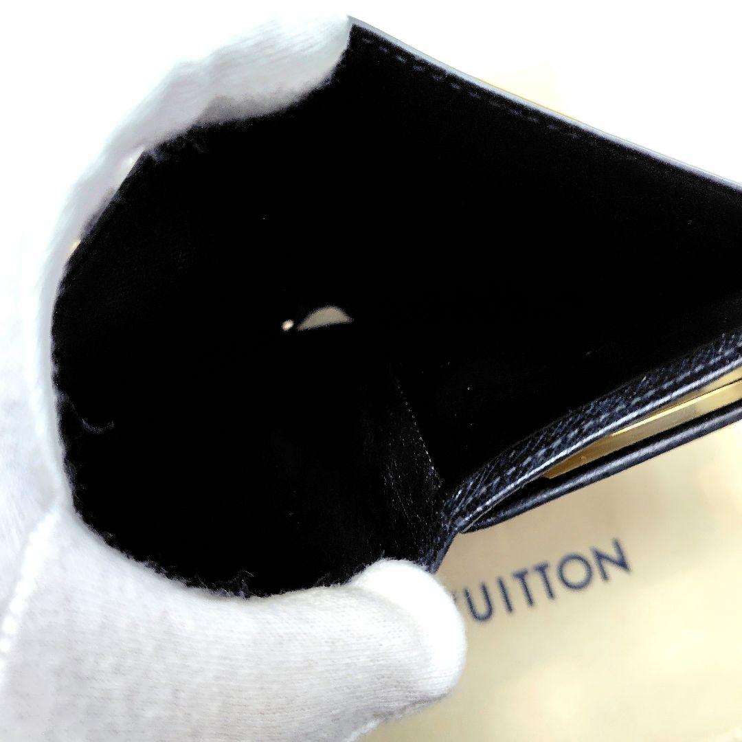 【美品】ルイヴィトン エピ ポルトモネ ヴィエノワ がま口財布 ブラック