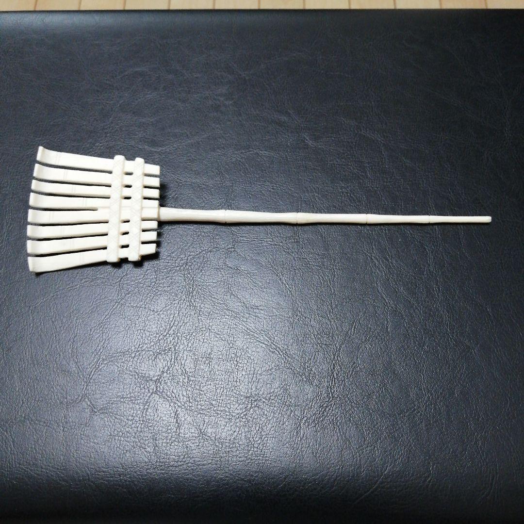 マンモス牙彫り　2097g　高砂置物　芳山作　芯彫り　最高級品