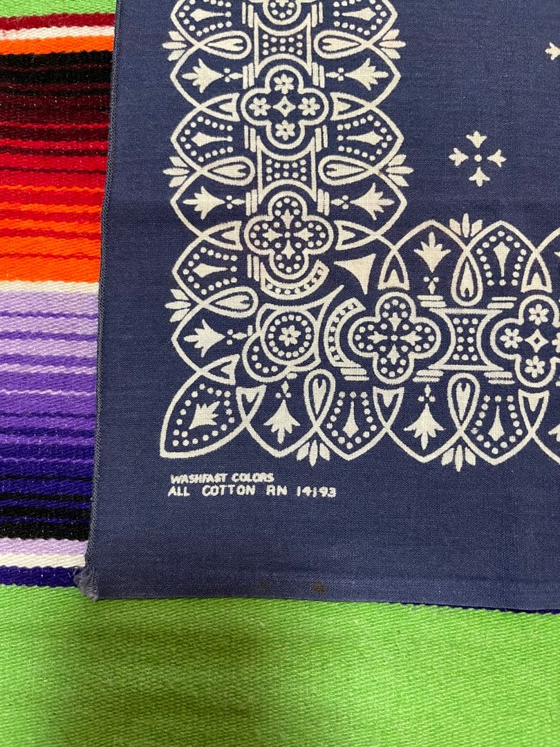 【Special】⑧⓪⑤60s USA製 バンダナ WAMCRAFT アイアン柄