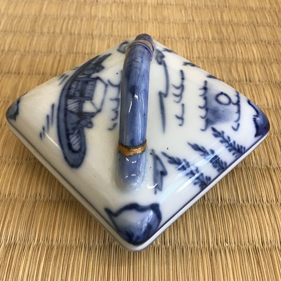 ⭐️茶道具　香合　隅田川香合　景雲作　共箱　S237KG