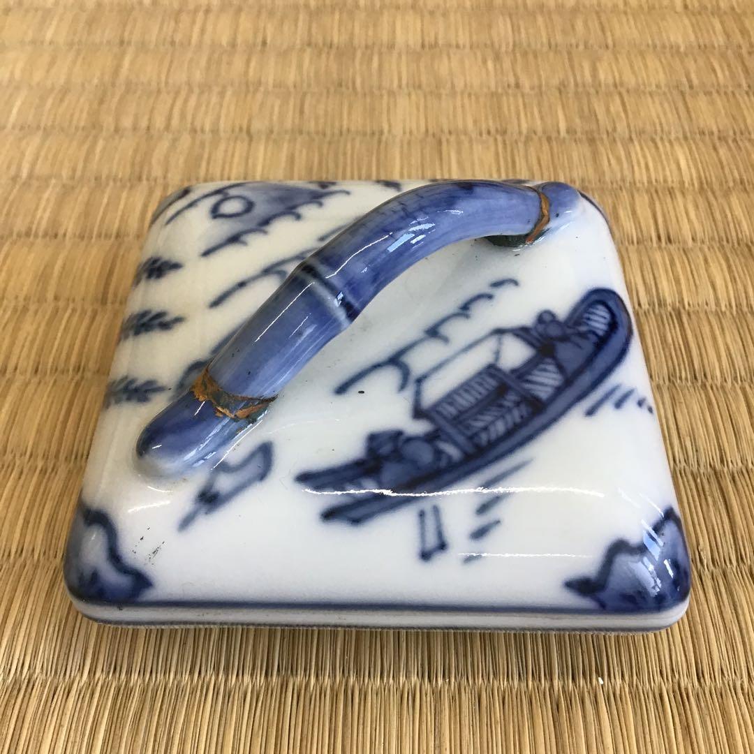 ⭐️茶道具　香合　隅田川香合　景雲作　共箱　S237KG