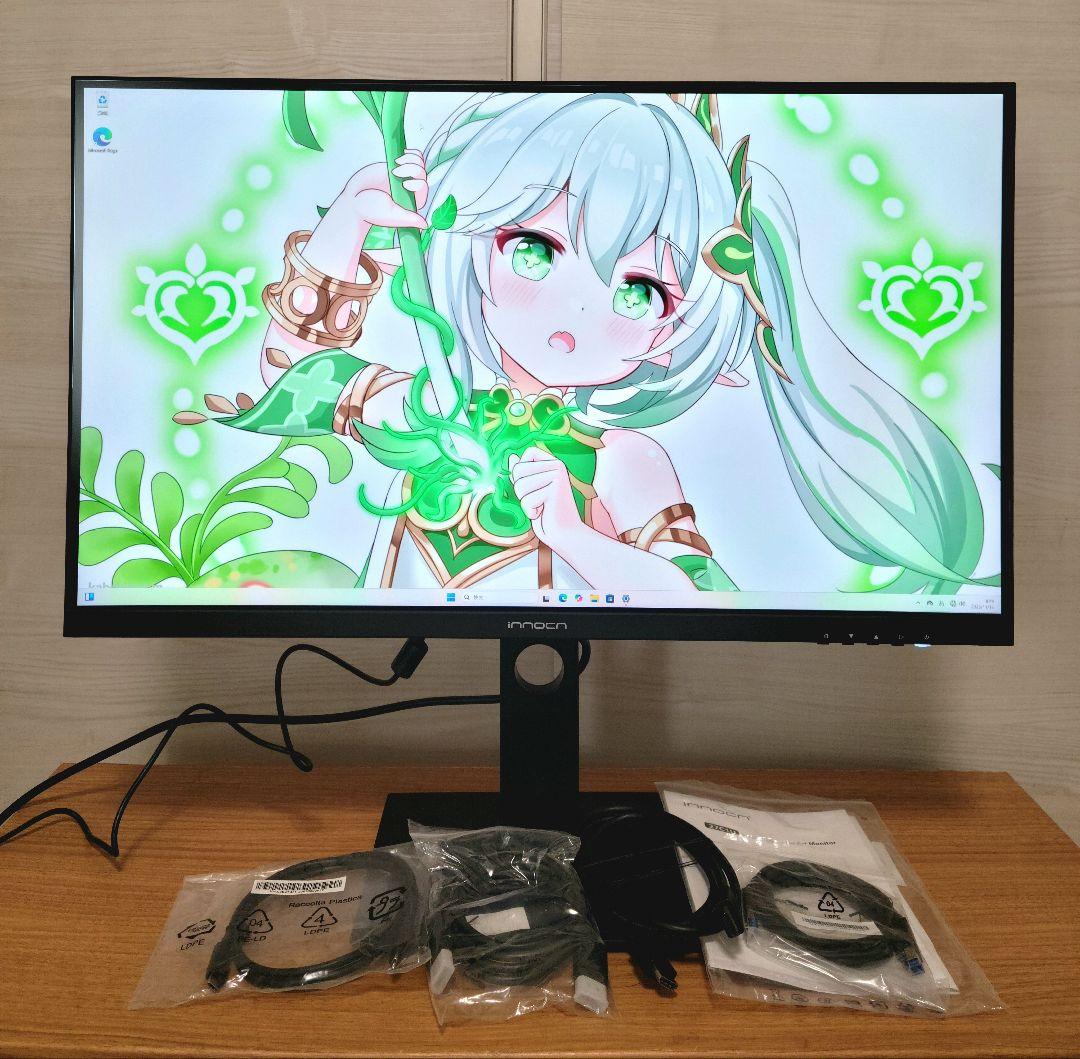 美品　INNOCN 27インチ4Kモニター USB-C 65W HDR400