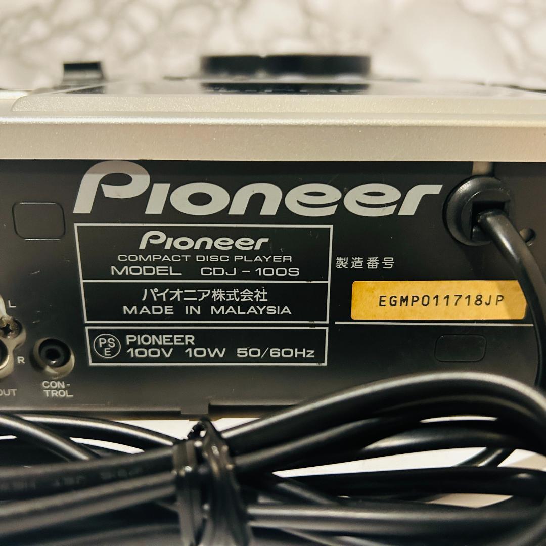 Pioneer プロフェッショナルCDプレーヤー CDJ-100S シルバー
