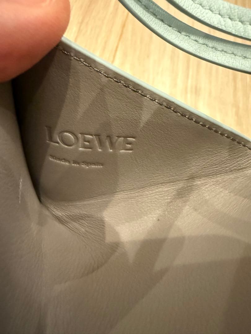 ロエベ LOEWE パズル フォルド チャーム 新品未使用 水色