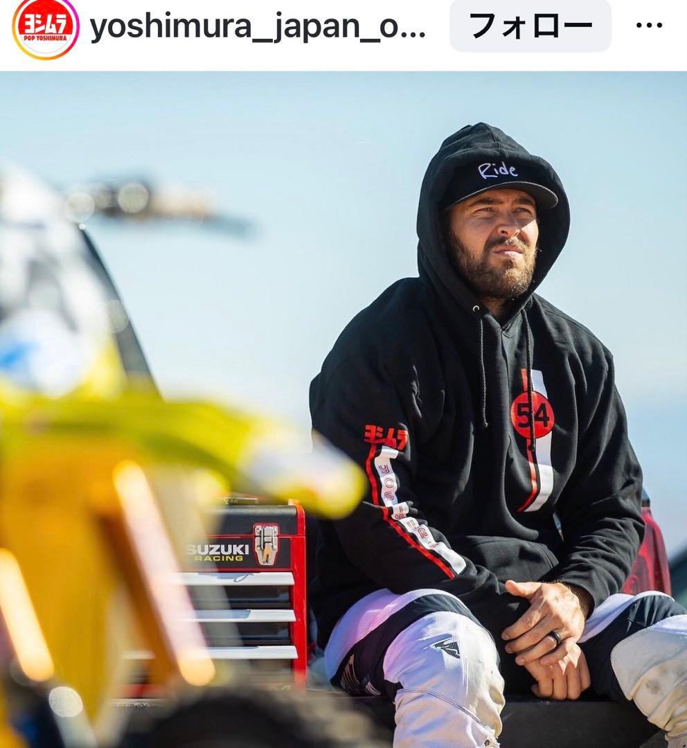 新品　USヨシムラ Racing Stripe Hoodie XL