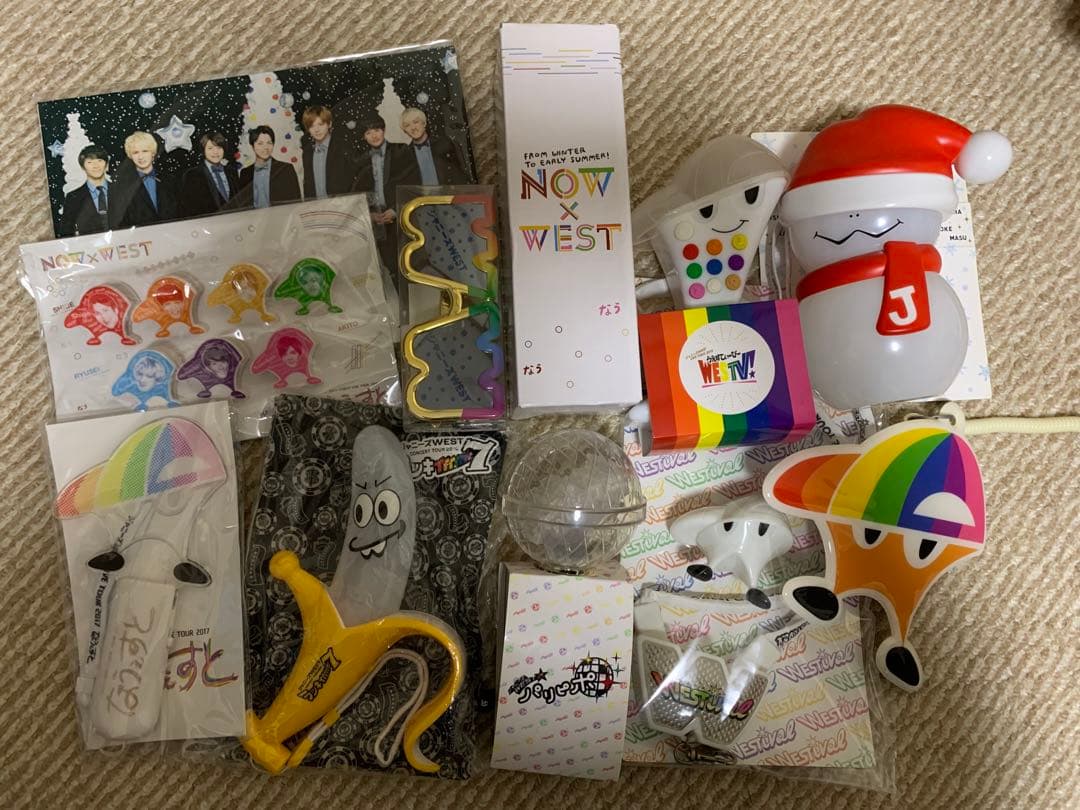 値下げ！ジャニーズWEST 重岡大毅 グッズ ペンライト うちわ まとめ売り