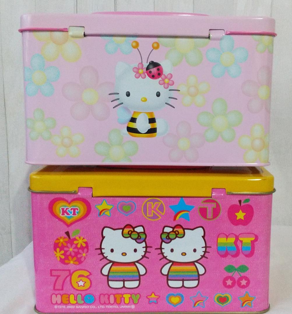 キティ　缶　トランクバッグ　小物入れ　ケース