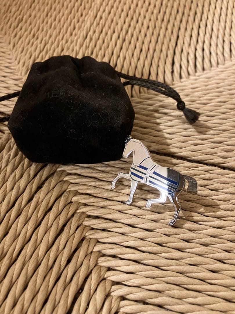 M*u様 エルメス　スカーフ70リング 《馬着を着た馬》