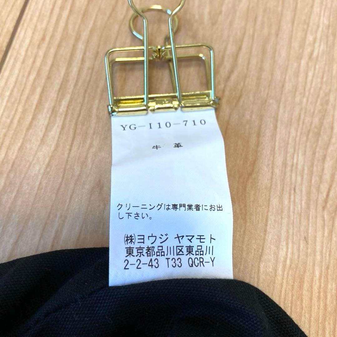 ワイズ　ヨウジヤマモト　レザーバッグ　ユニセックス　ブラック