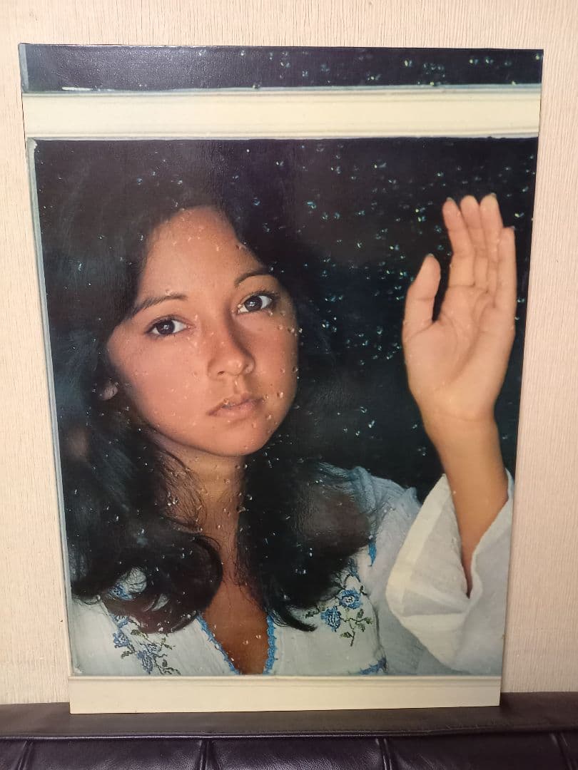 希少　当時物　アグネス　ラム　フォトグラフ　パネル　ポスター　木製　フレーム