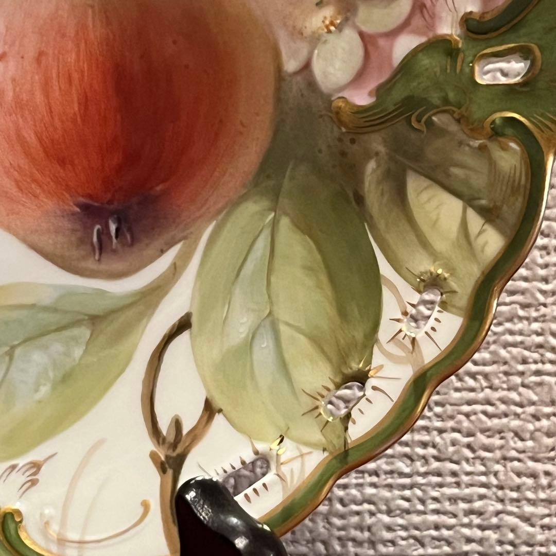 アンティーク　ニュンフェンブルク　静物画　手描き　陶板画　絵皿　超美品　プレート