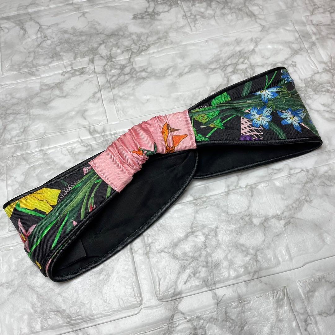 グッチ　GUCCI ヘアバンダナ　ヘビ　アニマリエ　エンブロイダリー