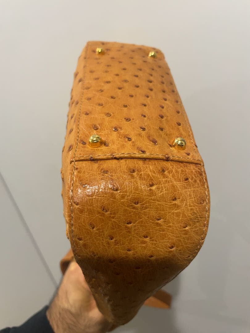 GUCCIオーストリッチレザー ショルダーバッグ ハンドバッグ