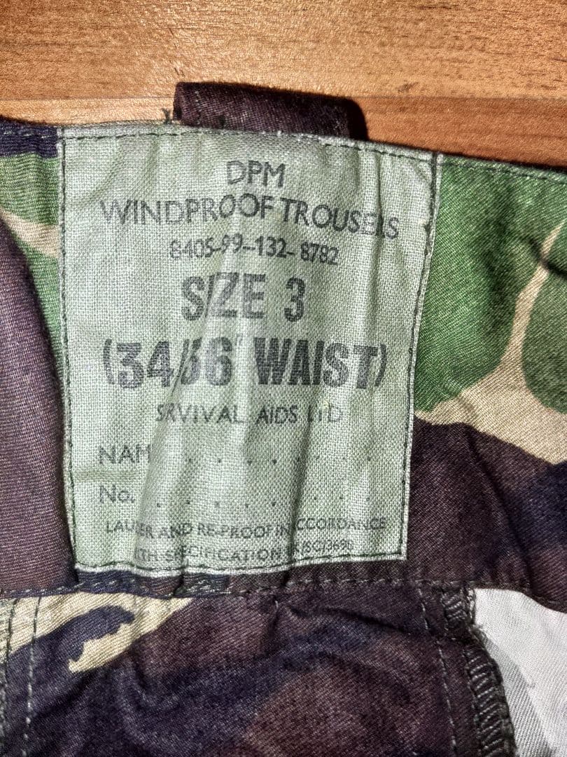 再値下げ‼️実物　USED イギリス軍WINDPROOFコンバットパンツ