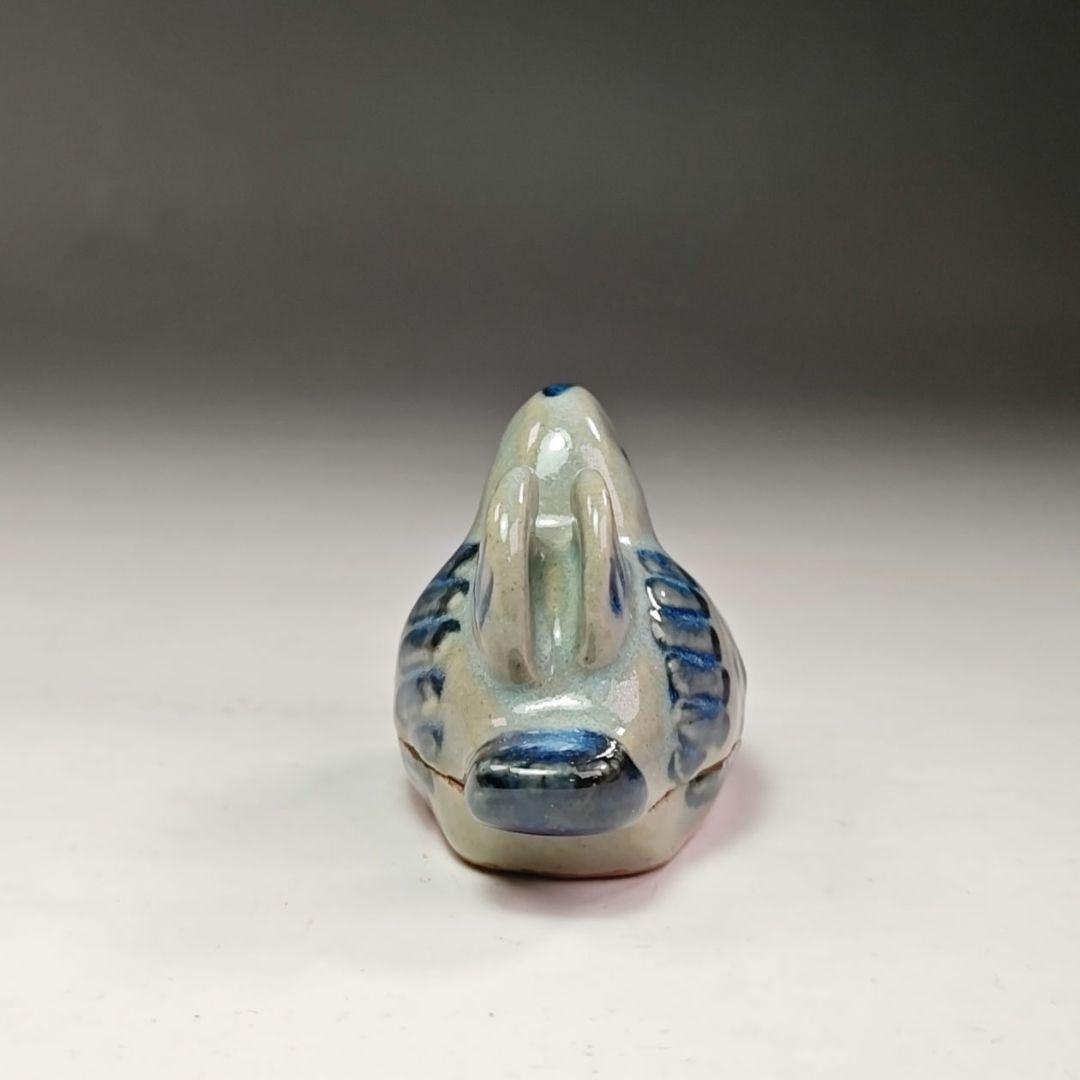 イ621 香合『膳所焼　陽炎園　オシドリ』『堀内宗完（兼中斎）極箱』茶道具