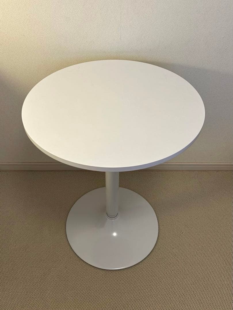 カフェテーブル 丸型 白