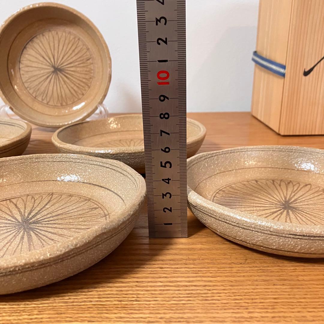 瀬戸唐津　菊花文　鉢　5枚