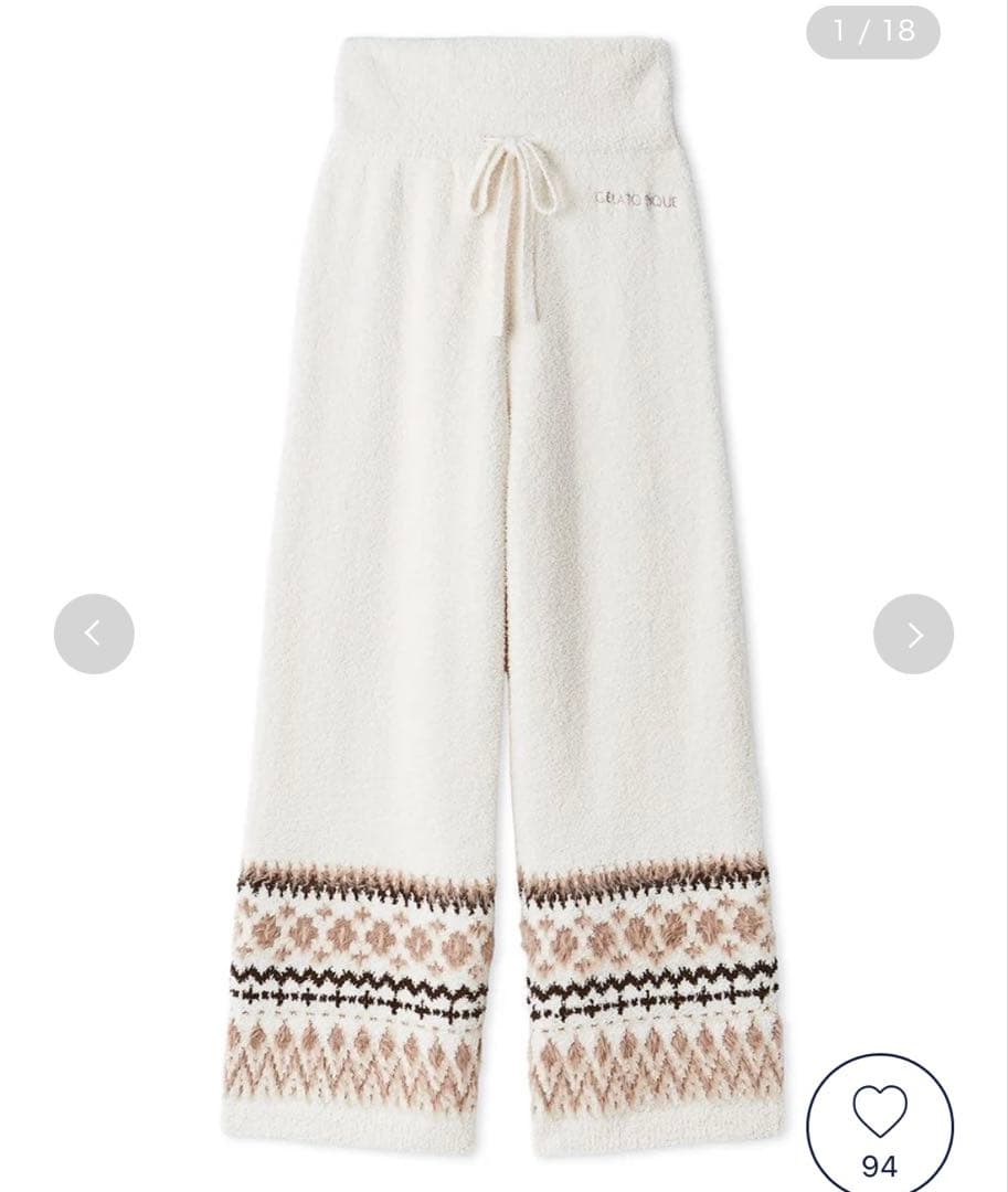 購入前にコメント必須　2025秋冬新作 ジェラートピケ　ルームウェア　セット