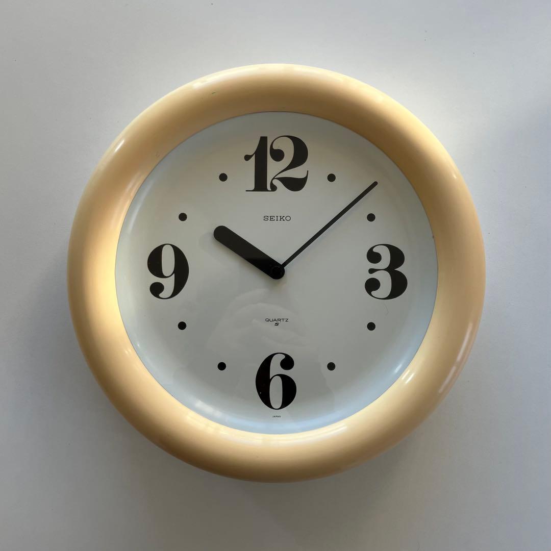 馬場雄二　タイポグラフ　SEIKO 掛時計　ミッドセンチュリー　ポストモダン