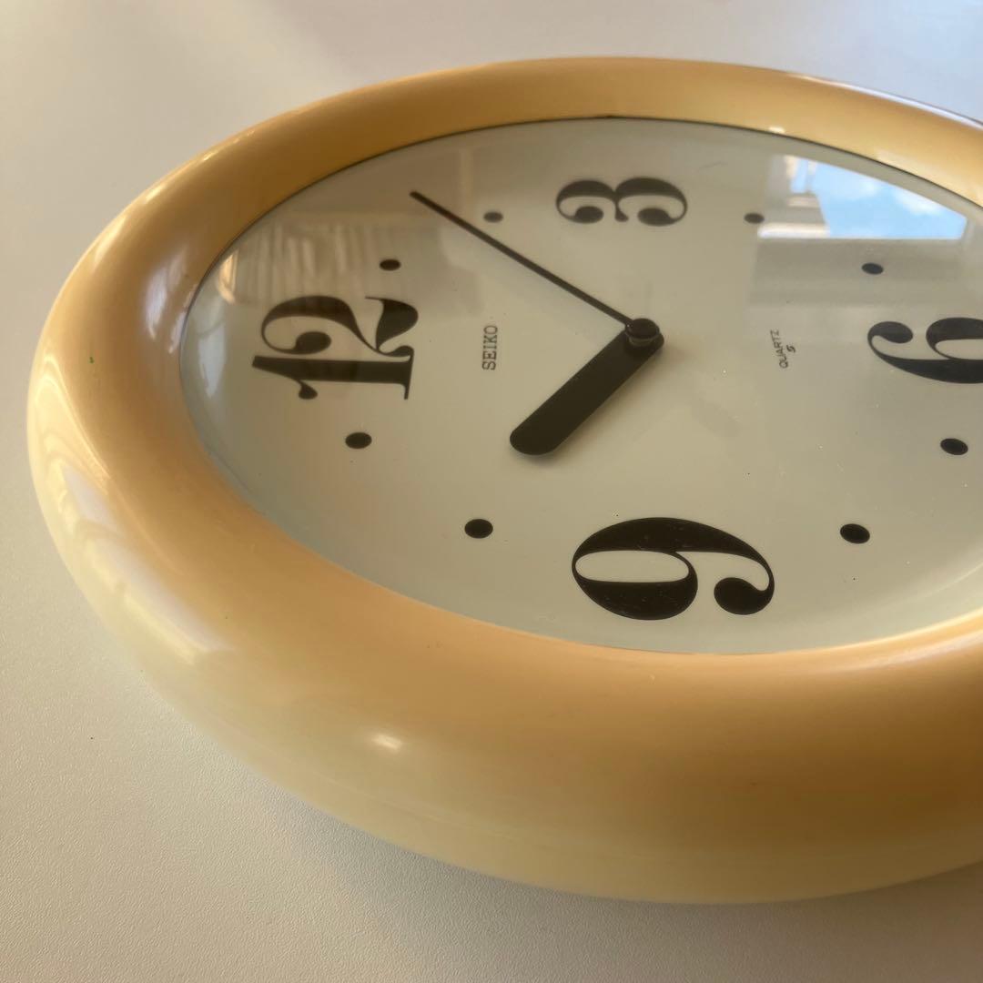 馬場雄二　タイポグラフ　SEIKO 掛時計　ミッドセンチュリー　ポストモダン